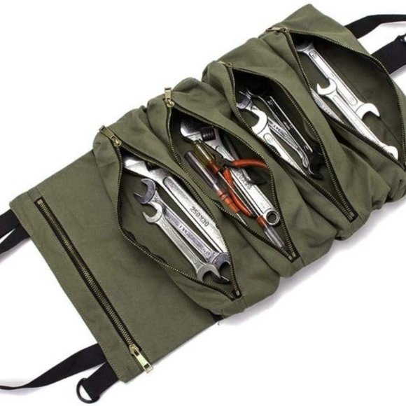 Super Roll Tool Roll-Multi-Purpose Roll Up Tool Bag, Wrench Roll, 19 x 11 inches - Picture 3 of 7